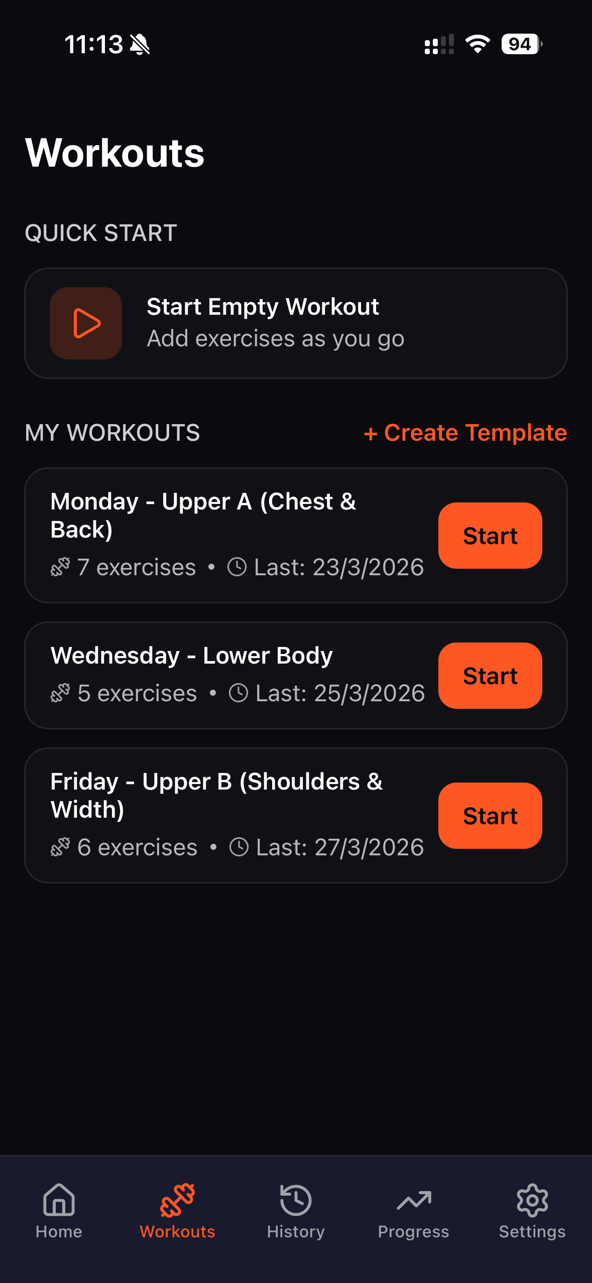 FinalRep progress tracking